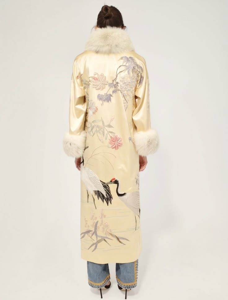 Crane Silk Coat